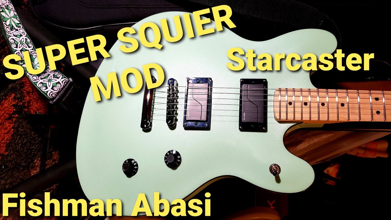 Super Squier Starcaster with Fishman Fluence, Tosin Abasi pickups