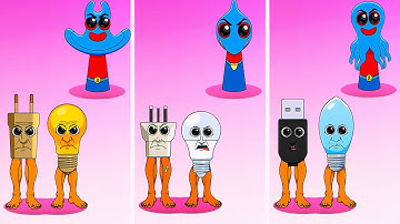 Sprunki OC - Man Ray & Stekerito Bulbonito ALL Phases #sprunki #incredibox #italianbrainrot