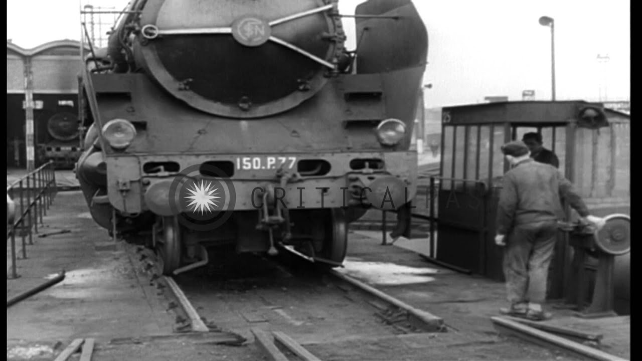 A rail yard in Paris,France. HD Stock Footage