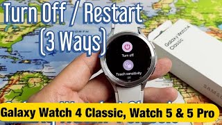 Galaxy Watch 4 Classic, Watch 5 & 5 Pro: How to Turn Off / Restart (3 Ways) screenshot 5