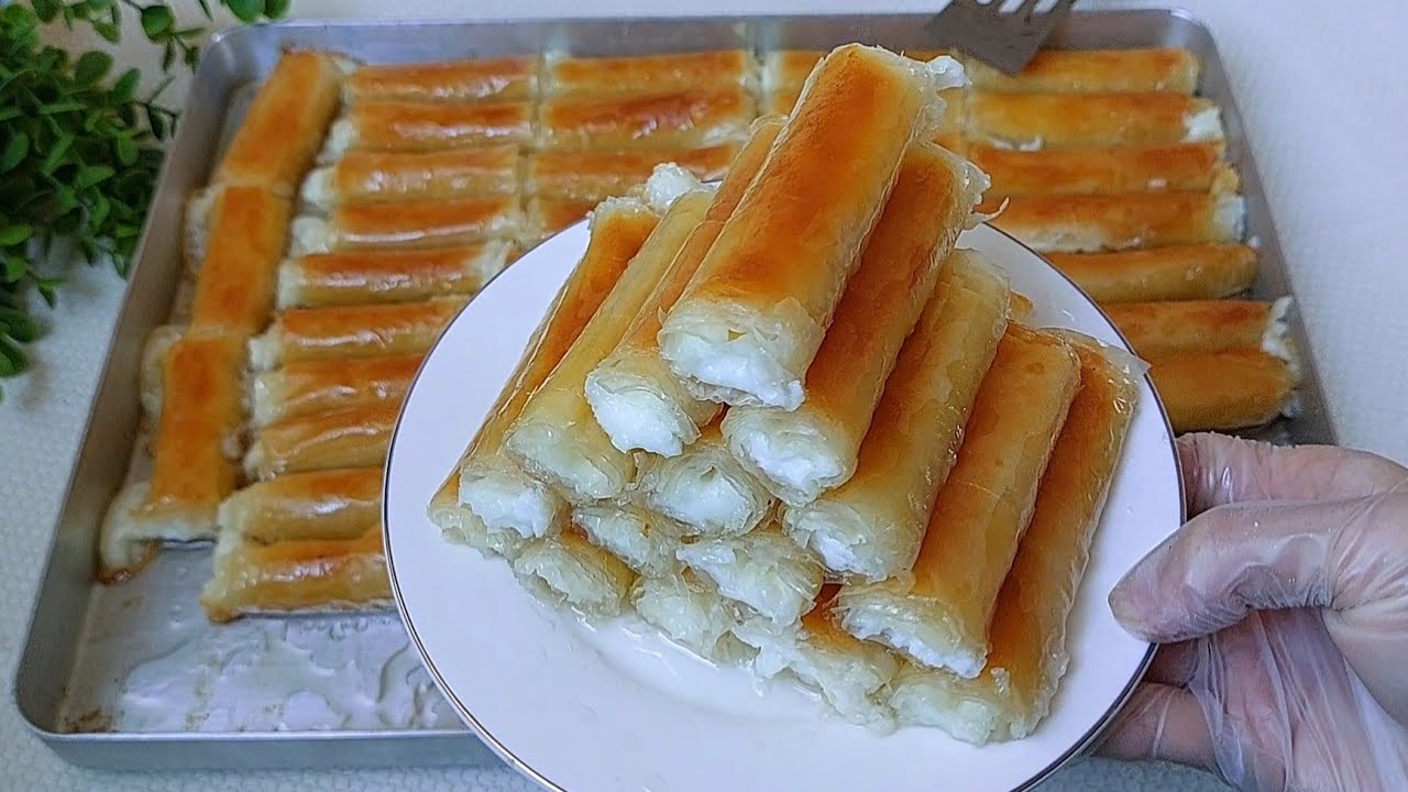 Вы должны сделать это в Рамадан, пальчики фило с кремом, профессионально, лучше, чем лучший кондитер