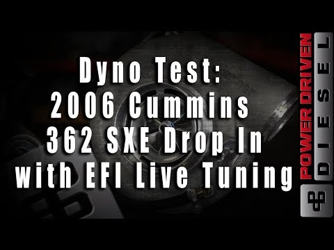 Dyno Test: 2006 Dodge Cummins 362 SXE Drop In with EFI Live Tuning | Power Driven Diesel