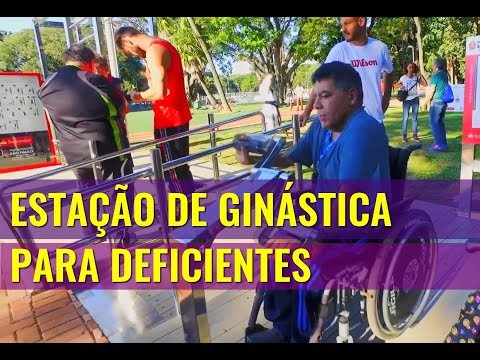 ESTAÇÃO DE GINÁSTICA ADAPTADA PARA DEFICIENTES. - ESTAÇÃO DE GINÁSTICA ADAPTADA PARA DEFICIENTES.