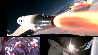 Virgin Galactic 02 SpaceshipTwo Rocket Successfully Liftoff and back to landed in New Mexico