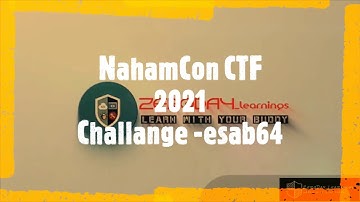 NahamCon CTF 2021 | Capture the Flag | Challenge - esab64 solution.