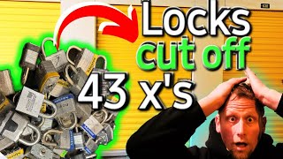 43 locks CUT OFF in 9 yrs! ~ Over $16,000 SPENT on Storage Unit!