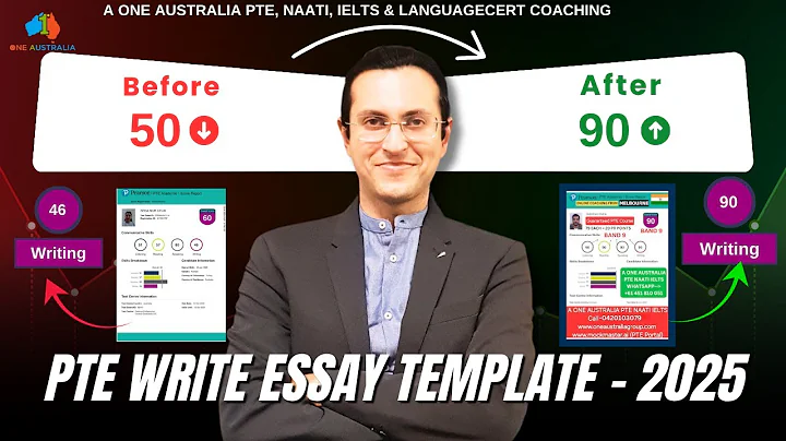 Master PTE Writing in 10 Minutes | 2025 Essay Template Explained | A One Australia PTE ! thumbnail