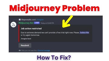 Midjourney Problem Job Action Restricted | Free Trial Issue Solution | How to Fix It or Alternative