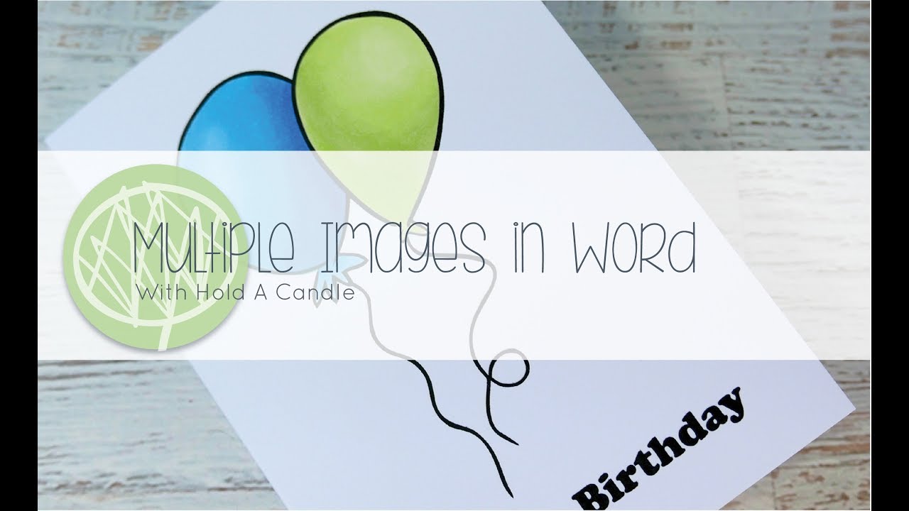 Creating A Card In Word With Digi Stamps YouTube