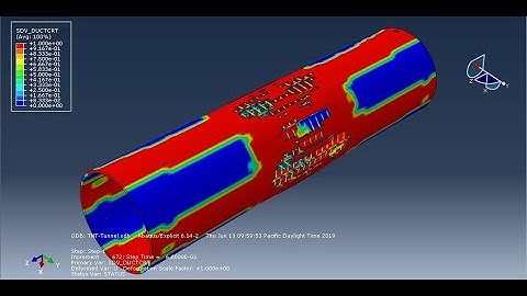 Dynamic analysis of tunnel in soil subjected to internal blast loading by using CEL method in Abaqus