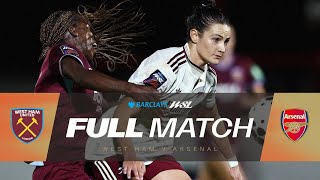 Full Match West Ham United V Arsenal Barclays Wsl 2526