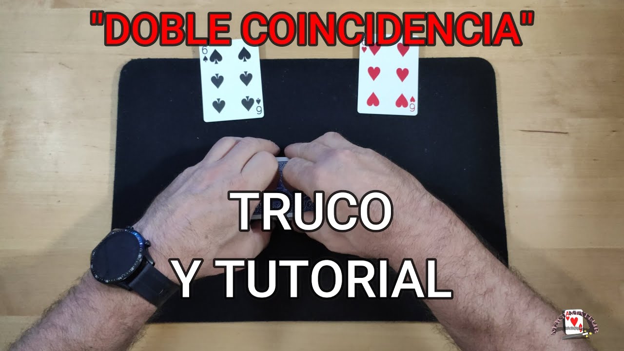 Doble coincidencia. Truco de magia con cartas para principiantes. Aprende magia desde cero.