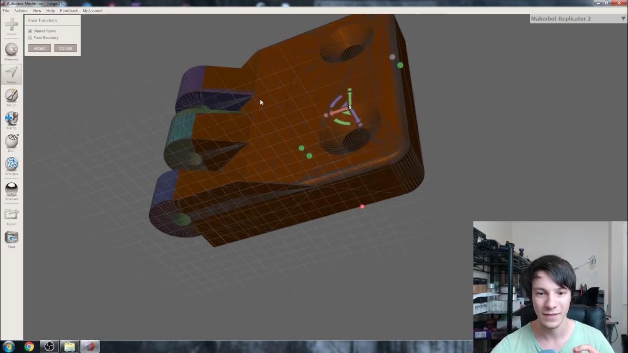 How to use the Face Transform Tool in Meshmixer Quickly alter .stl