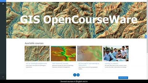 IHE Delft💧gisopencourseware.org launch - home of free course materials on open source GIS software