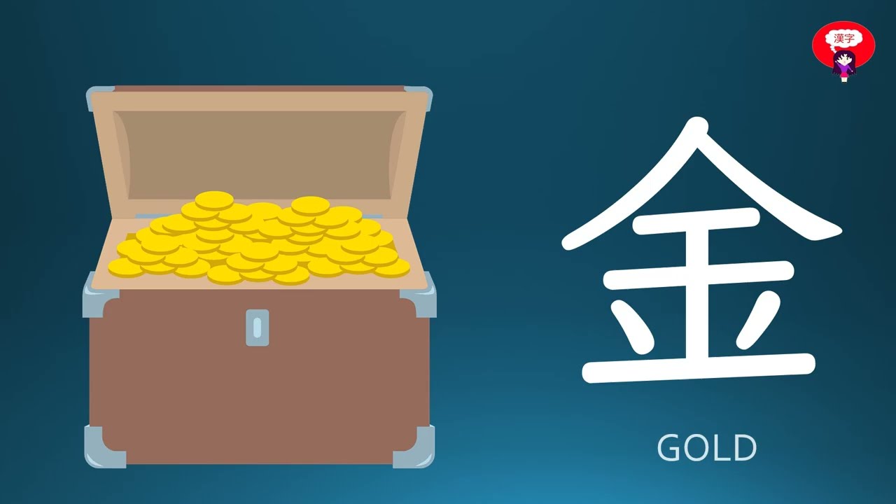 Kanji 金 Gold (JLPT N5): A kind of important kanji to survive in