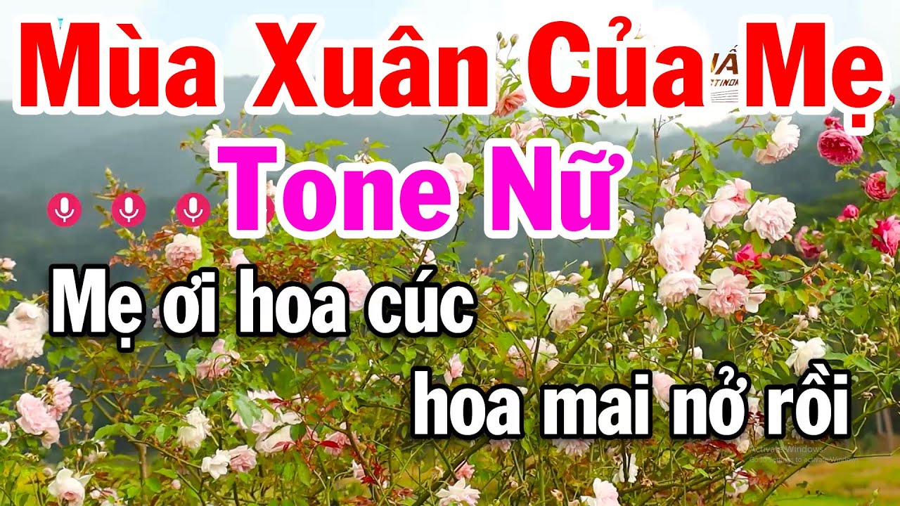 Karaoke Mùa Xuân Của Mẹ Tone Nữ Beat Chuẩn Dễ Hát Nhất 2026