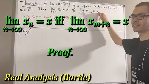 A sequence converges iff its tail converges (Proof) [ILIEKMATHPHYSICS]