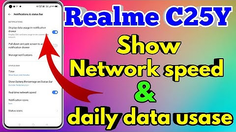 How To Show Daily Data Usage In Realme C25Y | Realme C25Y Show Daily Data Usage