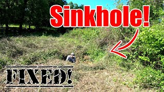 Fixing the Sinkholes Behind the Front Pond by Living On 80 22,575 views 10 months ago 11 minutes, 43 seconds