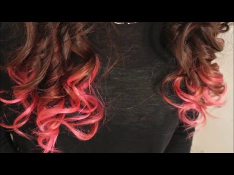 Tutorial How To Dip Dye Hair Pink Youtube