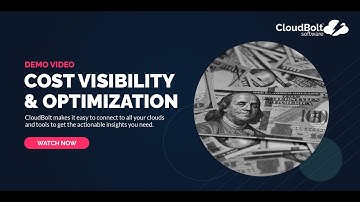 CloudBolt Demo - Cost Visibility & Optimization