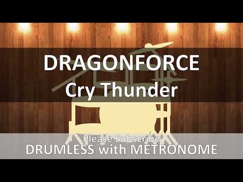 Dragonforce - Cry Thunder (Drumless with Metronome)