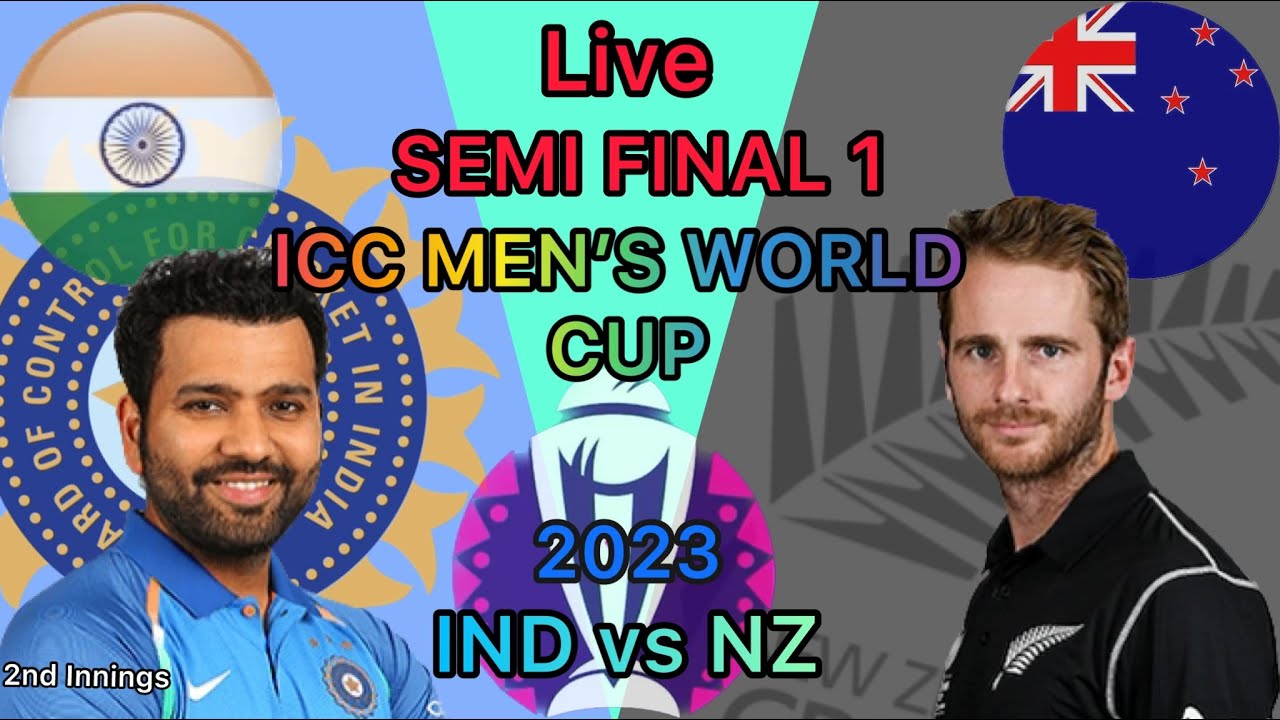 (IND VS NZ) ICC World Cup 2023 Semi Final 1, India vs New Zealand 2nd ...