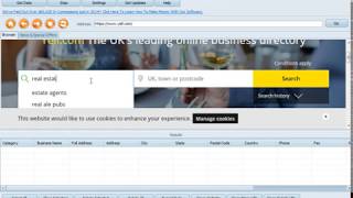 Web Scraping of Yellow Pages Websites by using software