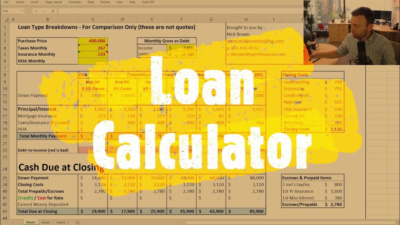 Loan Calculator Tool YouTube