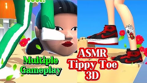 ASMR Tippy Toe - ASMR Games Gameplay All Levels iOS, Android Walkthrough Relaxing and Satisfying