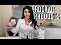 Skincare routine order of products