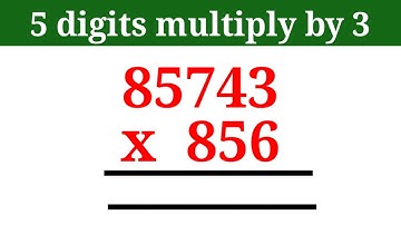 multiply 5 digits by 3 | Multiplication 5 digit | Multiplication 5 digit number | Multiply sums