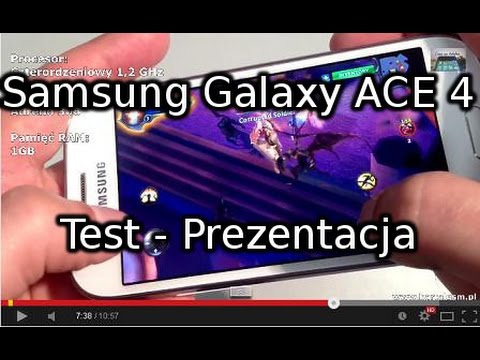 Samsung Galaxy ACE 4 Test - Prezentacja - YouTube