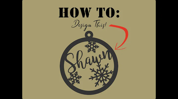 Techie Thomas Does - Inkscape Design How To: Custom Name Ornaments