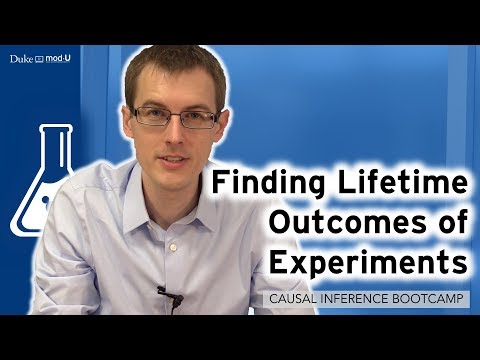 Finding Lifetime Outcomes of Experiments: Causal Inference Bootcamp