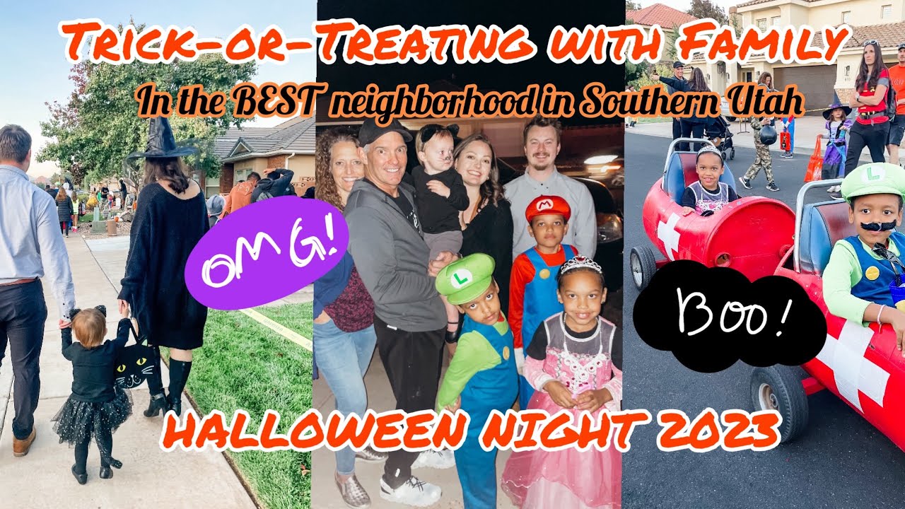 Trick or Treating in Southern Utah Happy Halloween Vlog YouTube