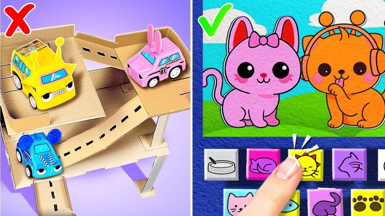 DIY Sprunki in a Cat World *Cardboard Crafts vs Paper Gamebook*