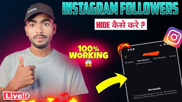 Instagram Followers Or Following Hide Kaise Kare | Instagram Followers Hide Kaise Kare ? Shy2Tech