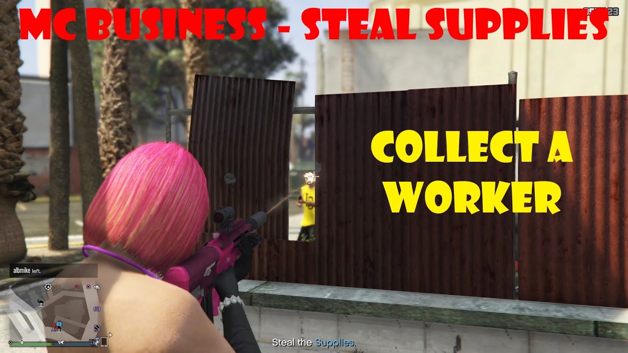 Collect a Worker MC Business, Steal Supplies GTA Online YouTube