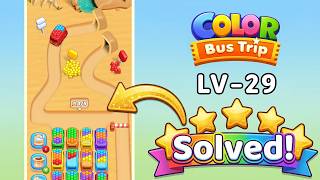 🚌 Color Bus Trip - Level 29 Walkthrough & Solution | Voodoo Games 🧩