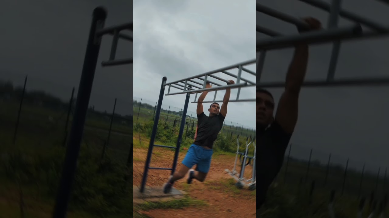 Parallel bar exercises😲 