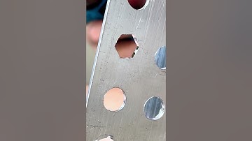 Pneumatic hexagonal reamer: the effect of changing the round hole to a hexagonal hole is displayed