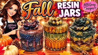 I Can’t Believe How Gorgeous These Fall Resin Jars Turned Out! 🍂✨