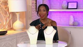 Artisan Crafted by Robert Manse Sterling Silver Bead Gemstone Necklace on QVC