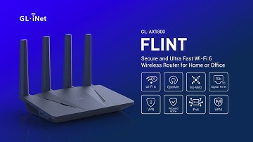 Meet Flint (GL-AX1800) - Secure and Ultra Fast Wi-Fi 6 Wireless Router for Home or Office