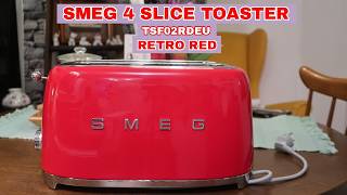 SMEG 4 SLICE TOASTER - RED 50's style |  SMEG SANDWICH RACK | TSF02RDEU | UNBOXING  | PINAY in 🇸🇪