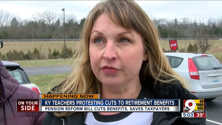 Kentucky teachers protest cuts to retirement benefits