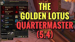 The Golden Lotus Quartermaster (Jaluu The Generous) Location 5.4 PATCH NEW LOCATION (WoW MOP)