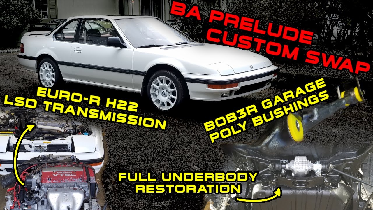BA Prelude 4WS Euro-R H22 1988 года, замена 1 — восстановление днища, полимерные втулки, нержавею...