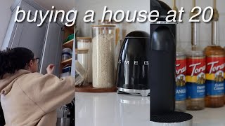 moving vlog: setting up my NEW kitchen! organization hauls, fridge + pantry set up